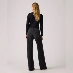 Levi’s 728 High Rise Wide Leg Women's Jeans in Rodeo Princess Black Sz 23 x 30 thumbnail 3