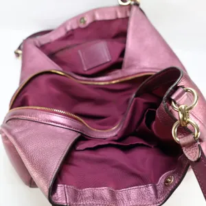 Coach Hallie Pebble Leather Shoulder Bag Metallic Berry F80271‎ Hobo Redefined thumbnail 6