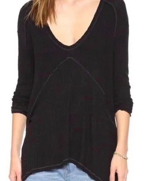 Free People waffle knit top thumbnail 1