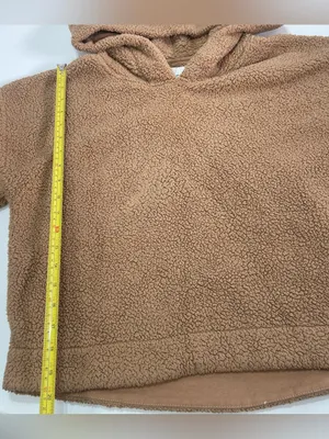 Abercrombie & Fitch Soft Collection Women's M Brown Teddy Bear Pullover Hooded thumbnail 2