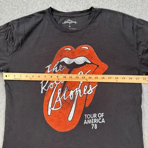 The Rolling Stones Band Tee Shirt Tongue Logo Size XL Short Sleeve Black thumbnail 5