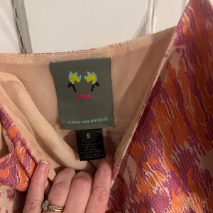 Anthropologie Pink Floral Mini Dress thumbnail 4
