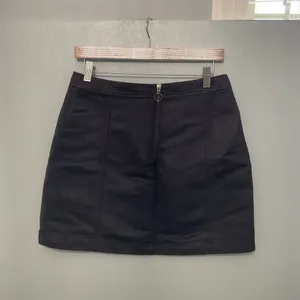 Old Navy Black A Line Mini Skirt Front Pockets Size 6 thumbnail 3