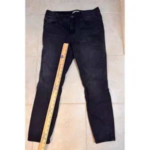 Free‎ People Black Straight Leg Jeans W30 Moto Ankle Zip Stretch Denim thumbnail 3