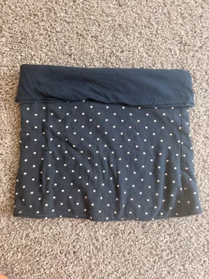 Hollister Taylor Reversible Tube Top Navy Polka Dots thumbnail 2