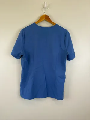 Figs Scrubs Catarina Size L One Pocket V-Neck Scrub Top Blue Style FW1000 thumbnail 2
