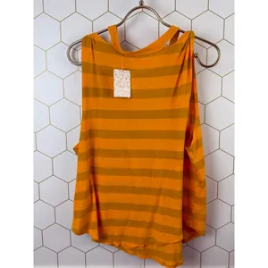 We The Free Free People Twist Sleeveless Tank Top Tangerine Orange - Size - Medium - NWT thumbnail 3