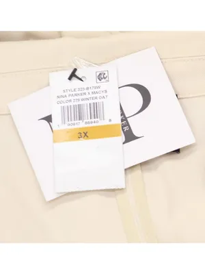 NWT Nina Parker Clasp-Front Duster Vest 323-B178W Winter Oat Off White 3X thumbnail 11