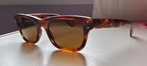 Ray-Ban MR Burbank Sunglasses Striped Havana thumbnail 1