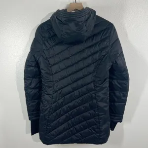 SPYDER Women Boundless Long Puffer Jacket Black Size S‎ ThermaWeb Quilted Hooded thumbnail 4