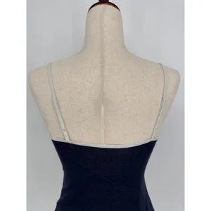Vintage Y2K Xhilaration Lace Trim Cami Tank Top Medium Navy Babydoll Coquette thumbnail 6