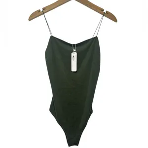 Glam Classic Bodysuit- Olive thumbnail 2