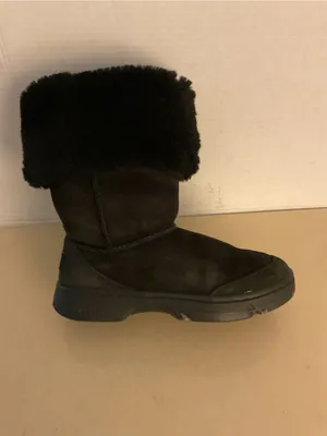 UGG women Black suede tall Tasman braided classic boots US 6 thumbnail 12