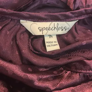 SPEECHLESS purple long sleeve dress with polkadots thumbnail 5