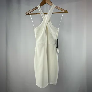 NWT Lulus‎ Thrive Sleeveless Bodycon Dress in White Size Extra Small thumbnail 4