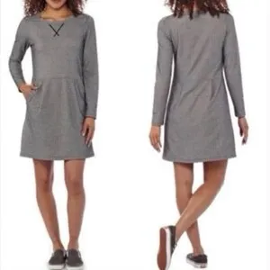 Patagonia Women’s Long Sleeve Dress | Gray Herringbone | Size Medium thumbnail 5