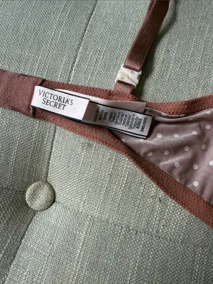 Victoria’s Secret Unlined Demi Bra Orange Polka-Dot Size 34D thumbnail 4