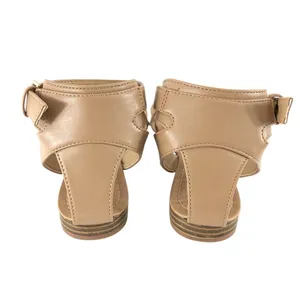 Dream Pairs Womens Sandals Faux Leather Beige Strappy Buckle Ankle Strap Size 8 thumbnail 3