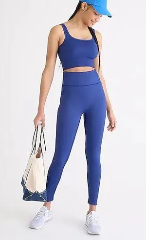 J.Crew SculptStretch High-Rise Ribbed Leggings thumbnail 1