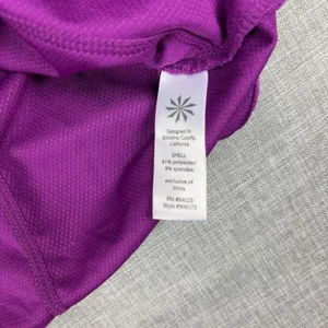 Athleta Hoodie Womens XXS Purple Tunic V-Neck Pullover Pockets Knit Stretch thumbnail 8