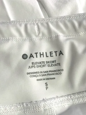Athleta White Elevate Pleated Skort Small thumbnail 4