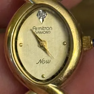 Vintage Armitron Diamond Now gold plated watch thumbnail 4