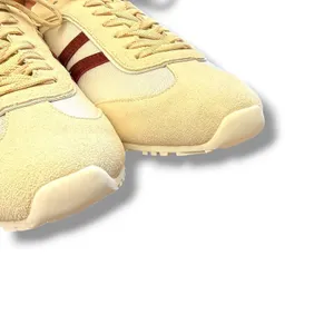 Bibi Lou Mizar Sneakers‎ Women 39 Cream Burgundy Suede Mesh Retro Trainers NEW thumbnail 8