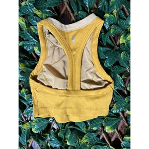 Free People Movement by Free People Yellow Sports Bra Size XS thumbnail 2