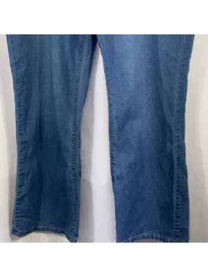 Size L Light Wash High Rise Bootcut Stretch Jeans thumbnail 4