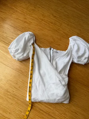 Reformation Framboise White Linen Puff Sleeve Top Size 4 thumbnail 8