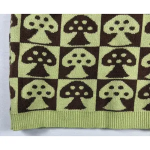Planet Gold‎ Women Mushroom Short Sleeve Knit Sweater Hipster Grunge Small NwT thumbnail 4