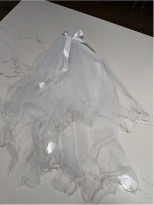 NEW Lighted Bride Veil Pearls 23.6-31.5 In Tier Wedding Veil Bachelorette thumbnail 4