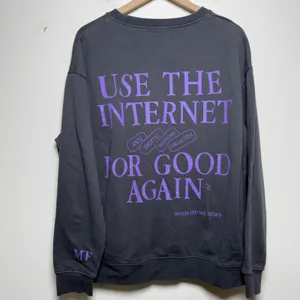 The Mayfair Group Womens 100% Cotton Sweatshirt OS Grey Anti Digital Dysphoria thumbnail 7