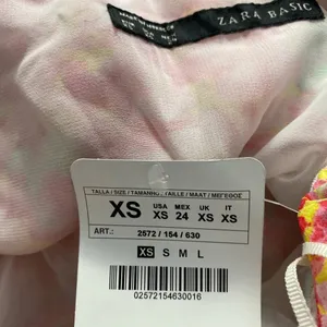 Zara‎ Basic Floral Strapless Maxi Dress in Pink Boho Draped Size US XS thumbnail 13