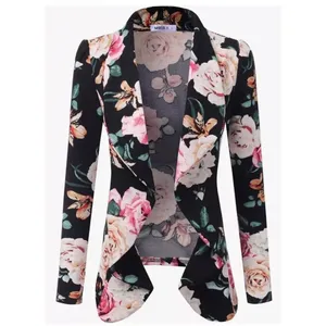 DOUBLJU Lightweight Thin‎ 3/4 Sleeve Open Front Blazer Business Casual - Size 1X thumbnail 2