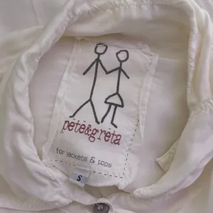 Johnny‎ Was Pete & Greta White Button Down Oversized Tunic Top Minimalist BOHO S thumbnail 2