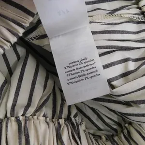 NWT Weworewhat Cropped Sleeveless Popover Shirt Small Antique White Grey Stripe thumbnail 10