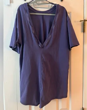 Purple Free People Movement Hotshot Romper thumbnail 4