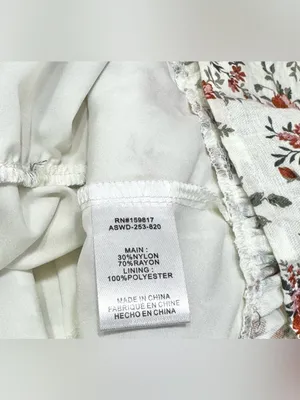Altar'd State Ivory Strapless Floral Tiered Mini Dress Size Large thumbnail 14