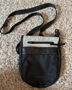 Sherpani Grey and Black Crossbody Travel Purse thumbnail 1
