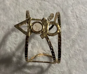Fashion Costume Jewelry Metal Hammered Cuff Bracelet thumbnail 3