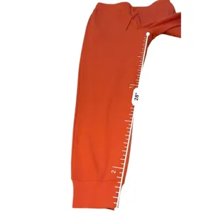 Aritzia Sunday Best Joggers Women's Medium Orange Waffle Knit Lounge Pants‎ thumbnail 8