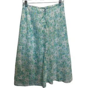 Tyler Boe Aqua Daisy Floral Midi Skirt Cottage Fairy Coastal Granddaughter‎ Sz 8 thumbnail 4