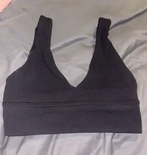 lululemon black sports bra thumbnail 1
