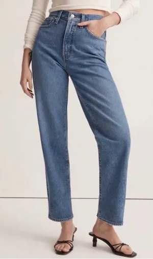 Madewell Perfect Vintage Straight Jeans 23 Earlwood Quiet Luxury Cottagecore 90s thumbnail 1
