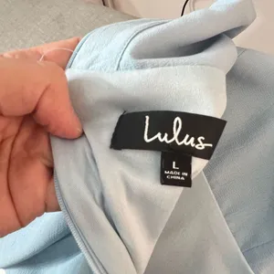 Lulu’s Call to Charms Light Blue Skater Dress size large thumbnail 11