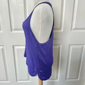 LULULEMON Tank Top Purple Lightweight Racerback Striped thumbnail 3