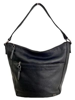 The Sak Black Leather ‘Lucia’ Hobo Shoulder Bag thumbnail 1