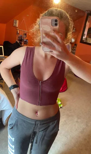 Charlotte Russe Zipper Crop Top thumbnail 1