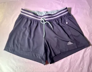 Adidas Lavender and Navy Shorts thumbnail 1